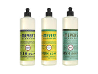 Mrs. Meyer’s Clean Day Liquid Dish Soap, 16 oz, Lemon Verbena, Basil, Honeysuckle (Variety Pack)